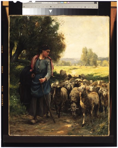 The Young Shepherdess, c.1900 by Julien Dupre